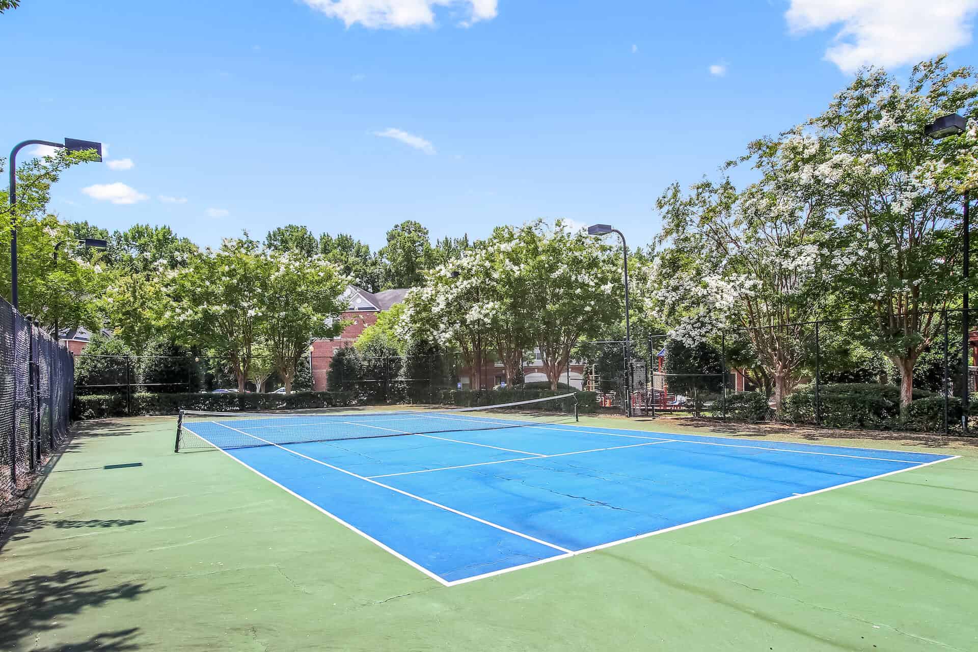 Complex tennis court